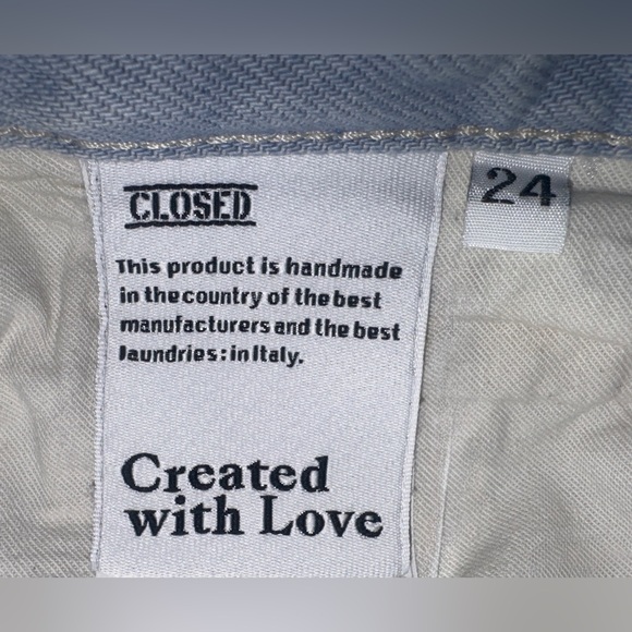 Closed $410 Nikka Marble Jeans 🌸 Wide Leg 🌼 Mid-waist 🌼 Size 24 🌸 EUC 🌼 Sold Out - Picture 8 of 8